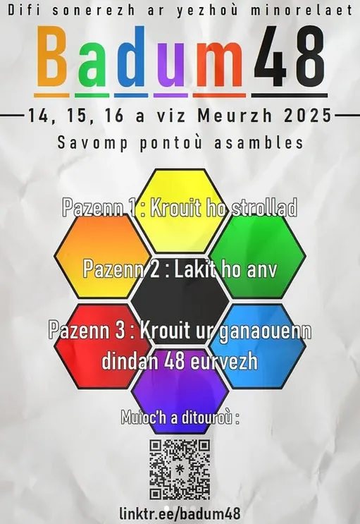 Badum48, difi sonerezh ar yezhoù minorelaet.