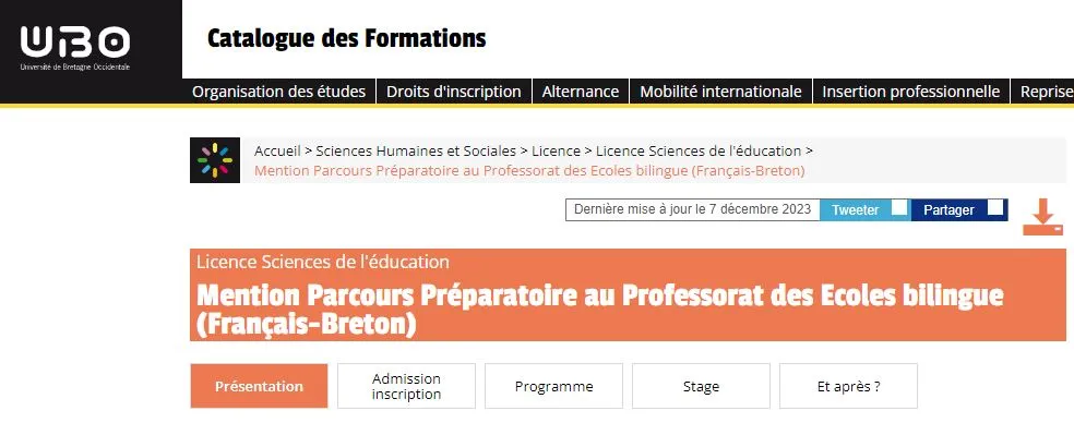 Al lisañs PPPE brezhonek kinniget deomp gant Gwenole Larvol