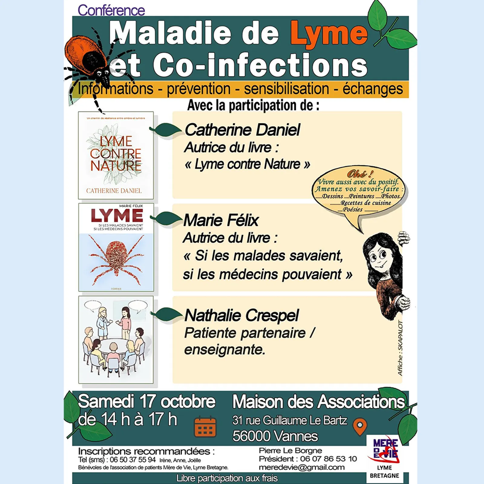 LE TIMBRE DU COIN 2026 => [INTW] MALADIE DE LYME / Association MÈRE DE VIE - LYME BRETAGNE
