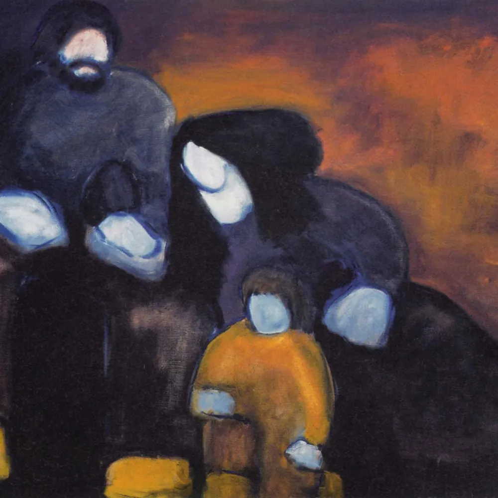 Fanch Vidament, sa fille Elisa réalise un travail d'inventaire de ses peintures 02