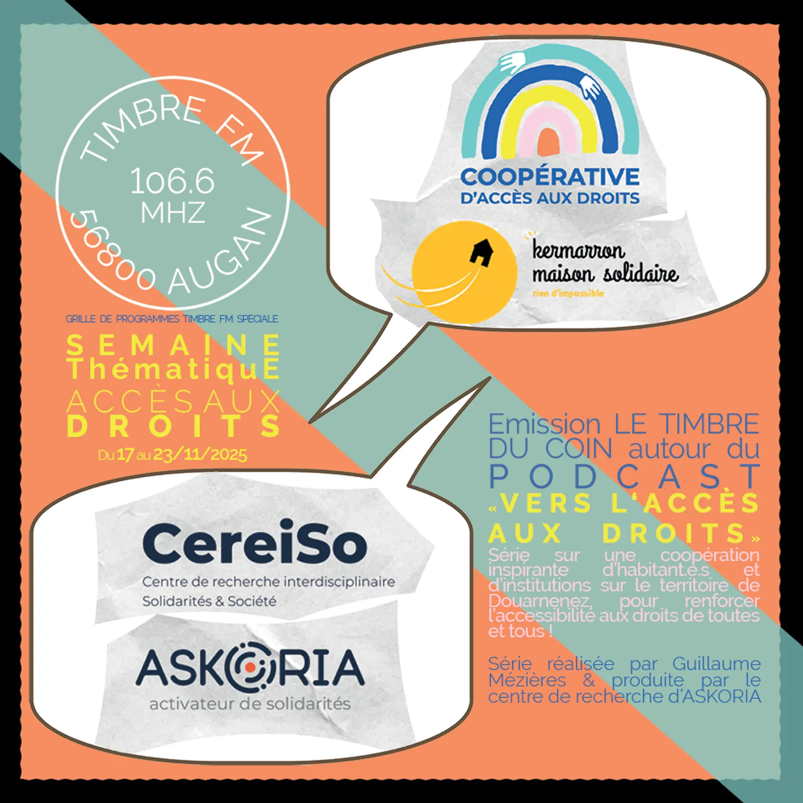 LE TIMBRE DU COIN 2025 => [INTW] VERS L'ACCES AUX DROITS : "Une coopérative d'accès aux droits" Feat. Francois Sorin/Guillaume Méziere/Josic Pouëssel [Semaine Thématique Timbre FM]