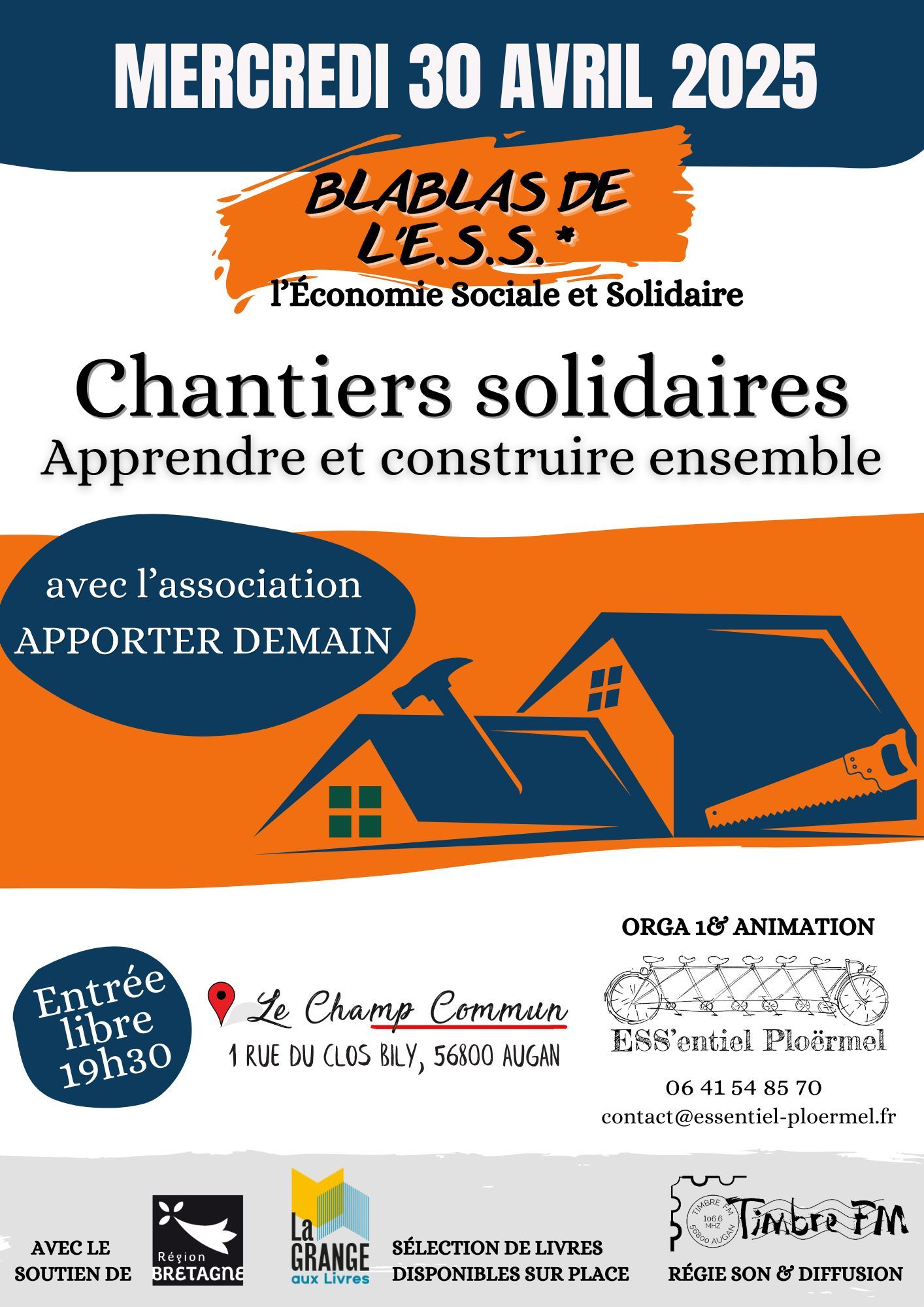 [BLABLAS DE L'ESS] : "Chantiers Solidaires : Apprendre & Construire ensemble"
