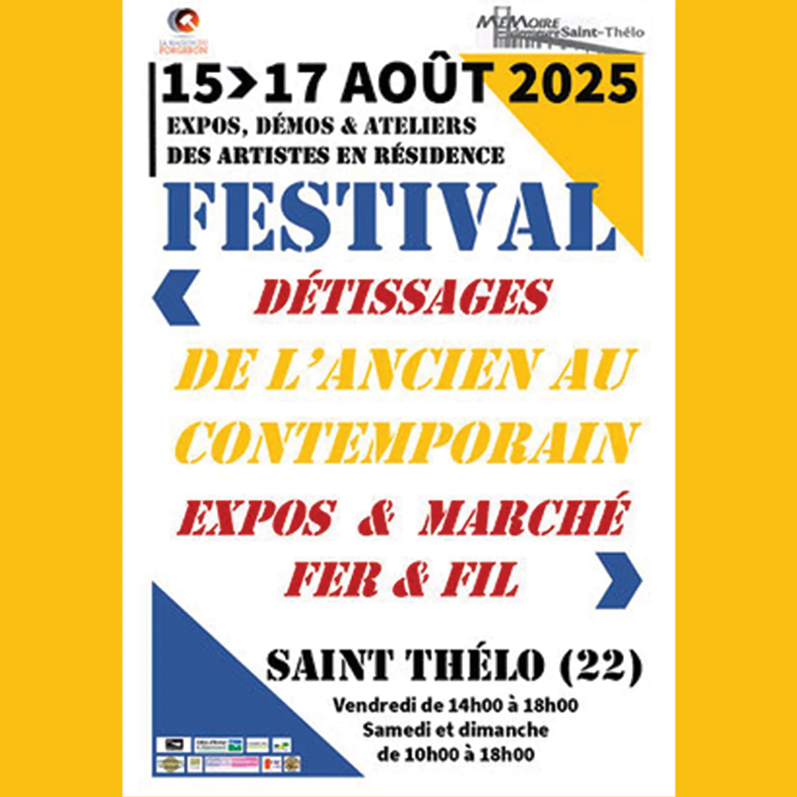 LE TIMBRE DU COIN 2025 => [INTW] FESTIVAL DÉTISSAGES : Du 15 AU 17 AOÛT à SAINT THÉLO ! & RENCONTRE avec BENJAMIN BARRET, TISSERAND !
