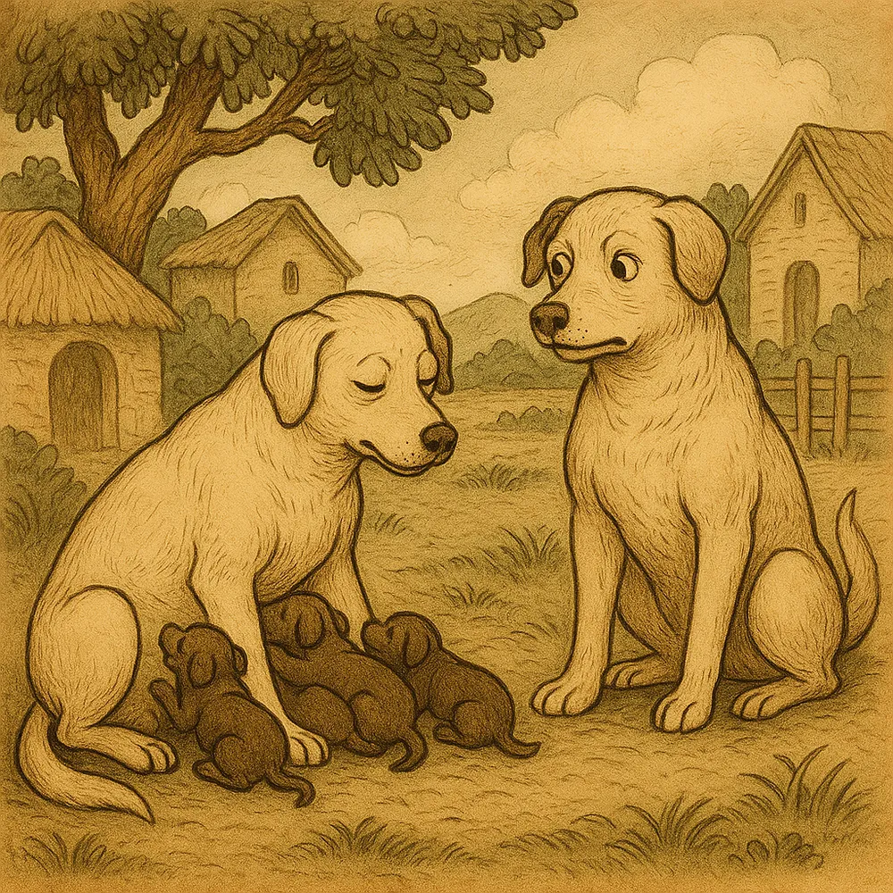 La Lice et sa compagne