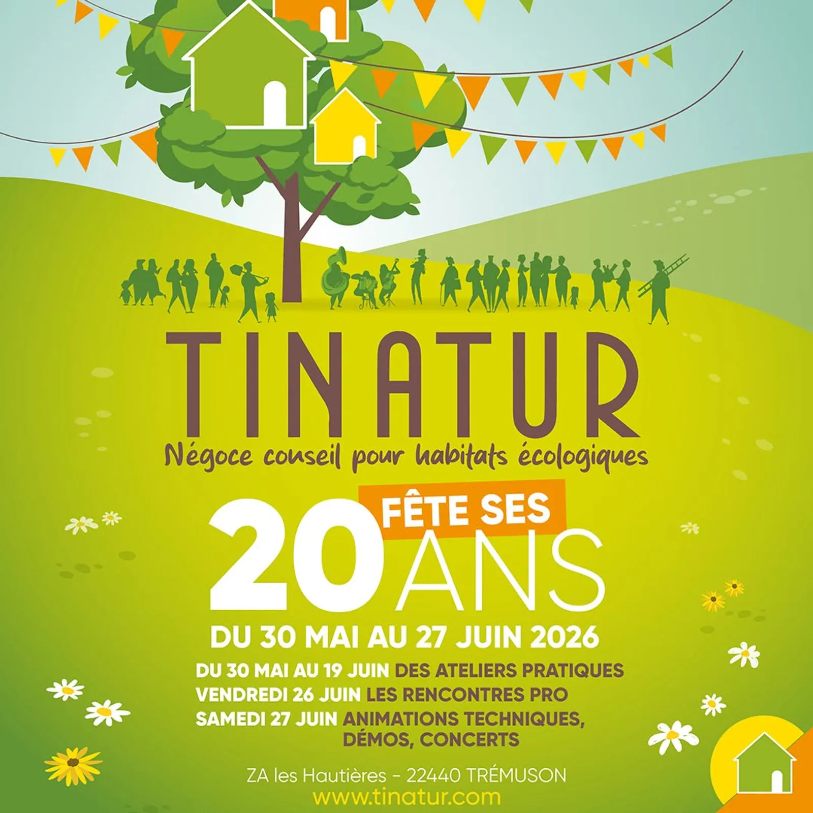 Ti Nature à Tremuson fête 20 ans au service des constructions écologiques