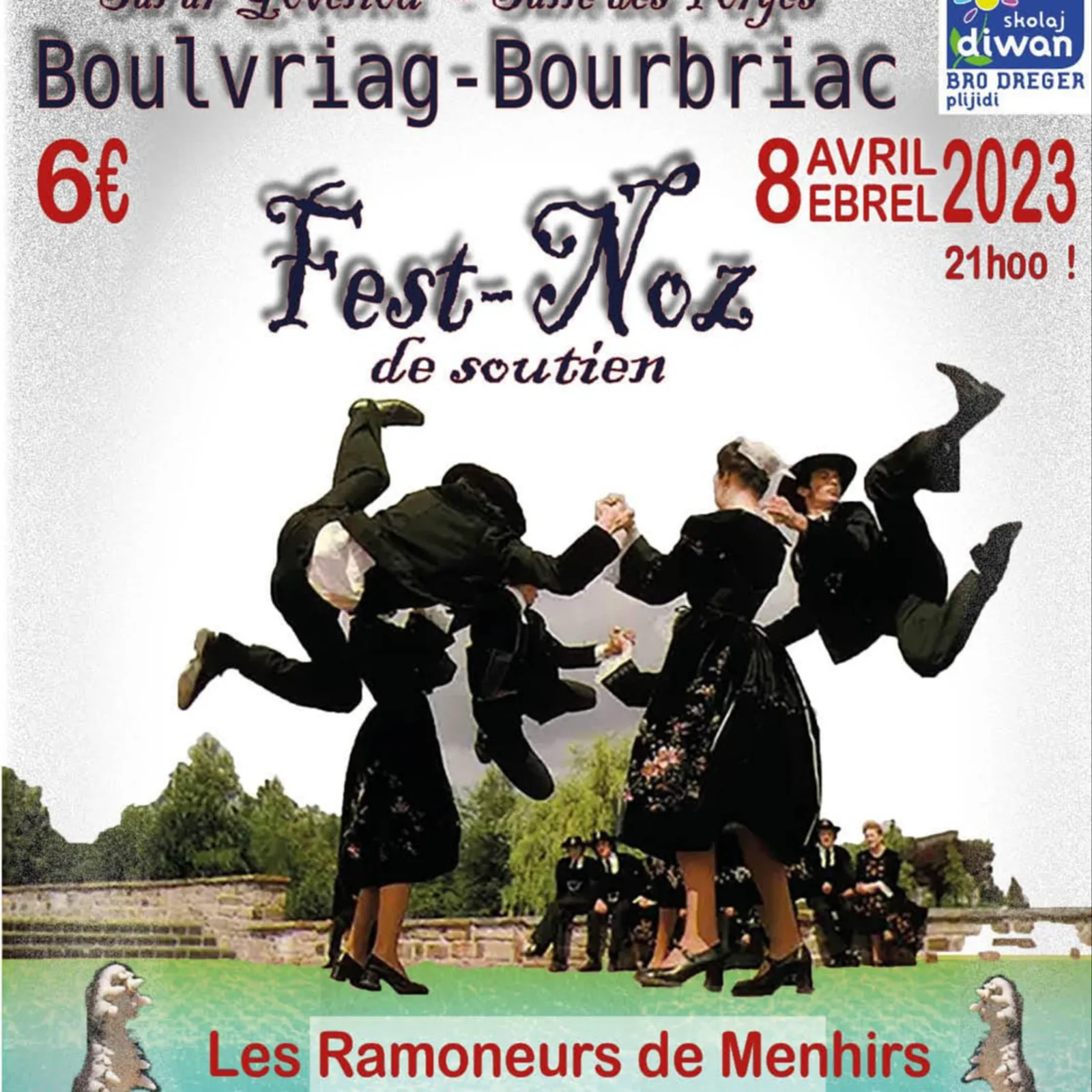 Fest-noz Diwan gant Les Ramoneurs de menhirs e Boulvriag !