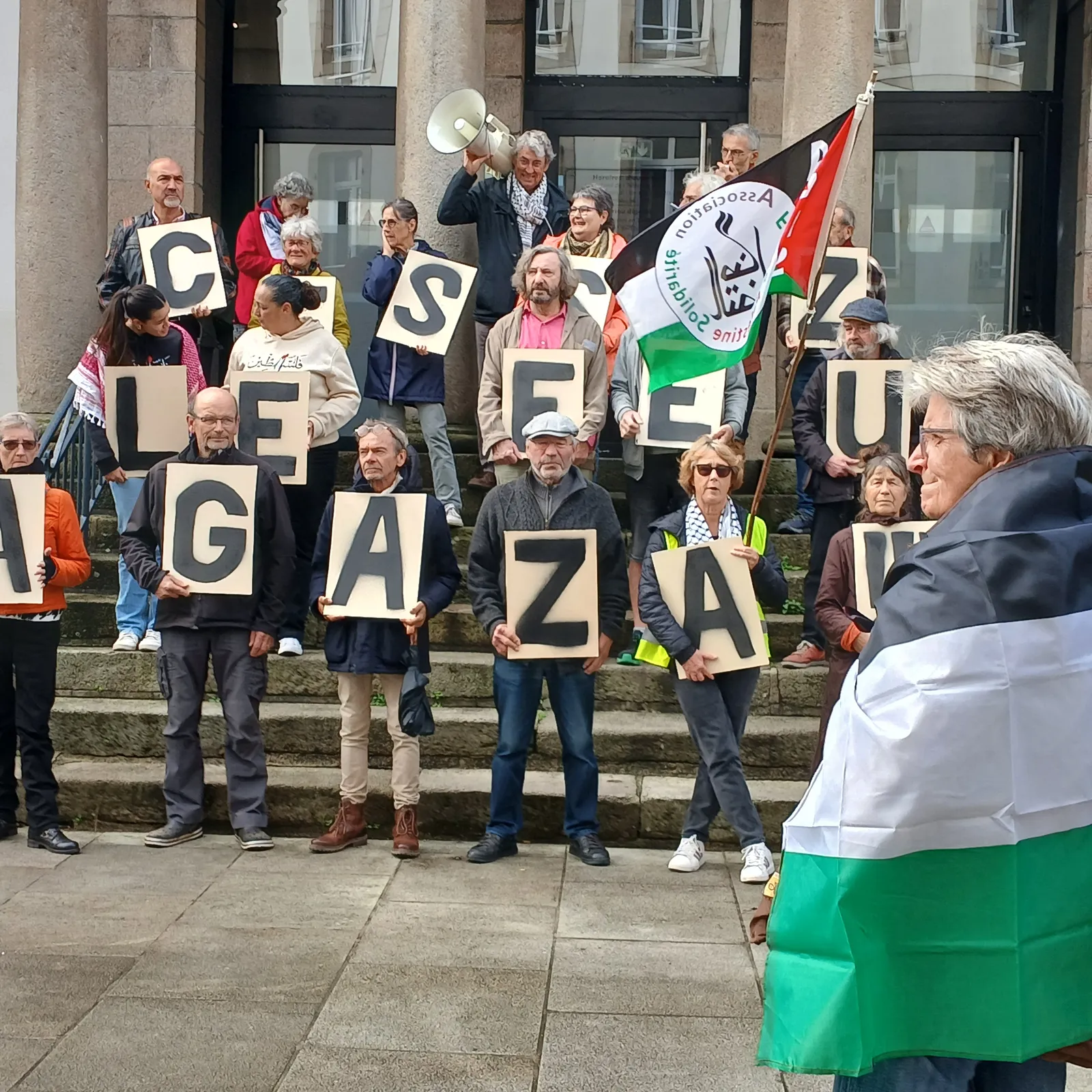 Manifestadeg evit Palestinia en Lannuon