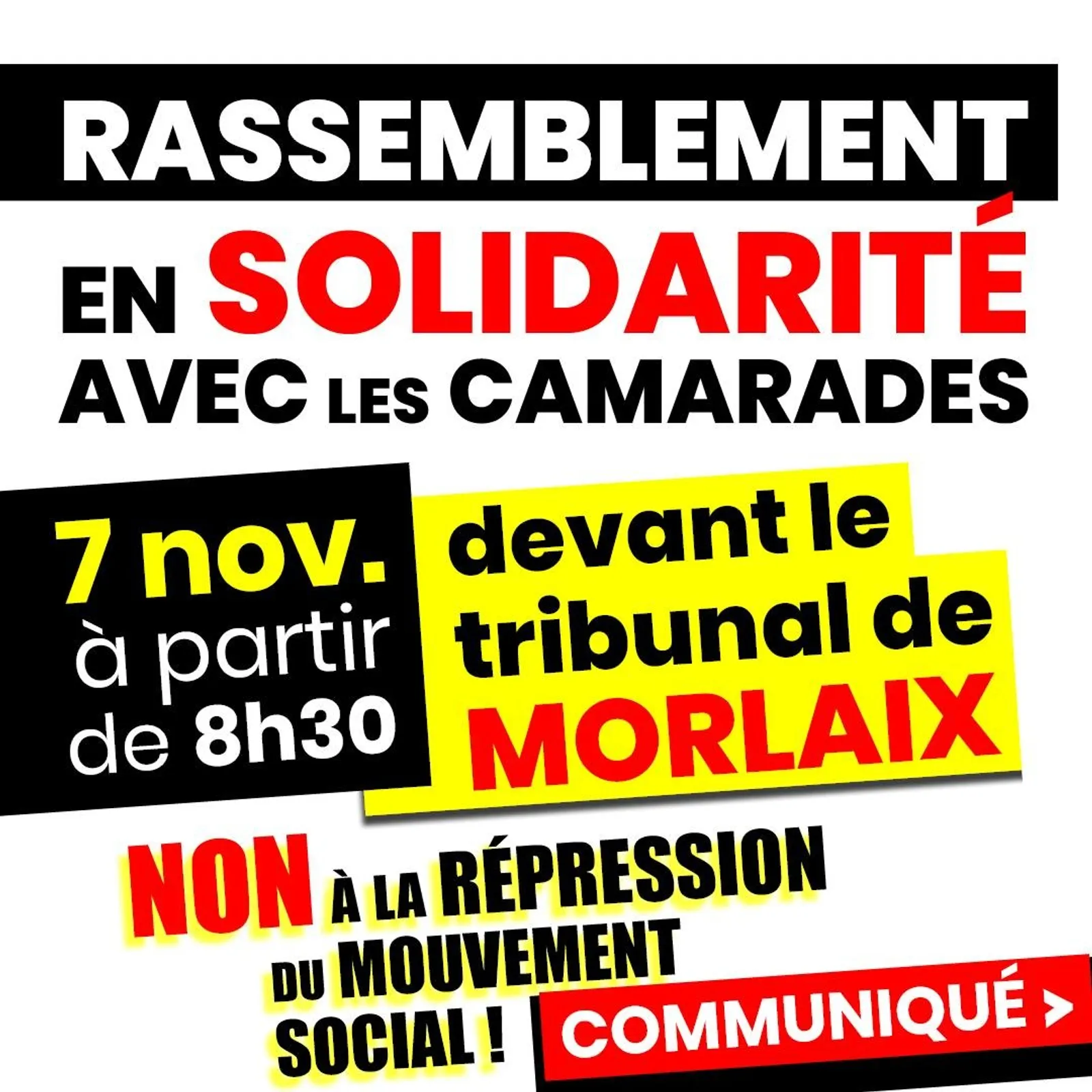 5 sindikalour a zo bet kastizet e Montroulez