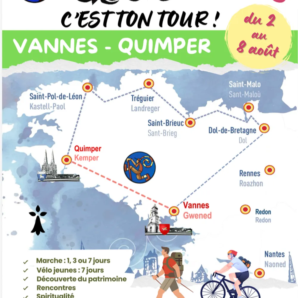 Tro Breiz 2026, de Vannes à Quimper
