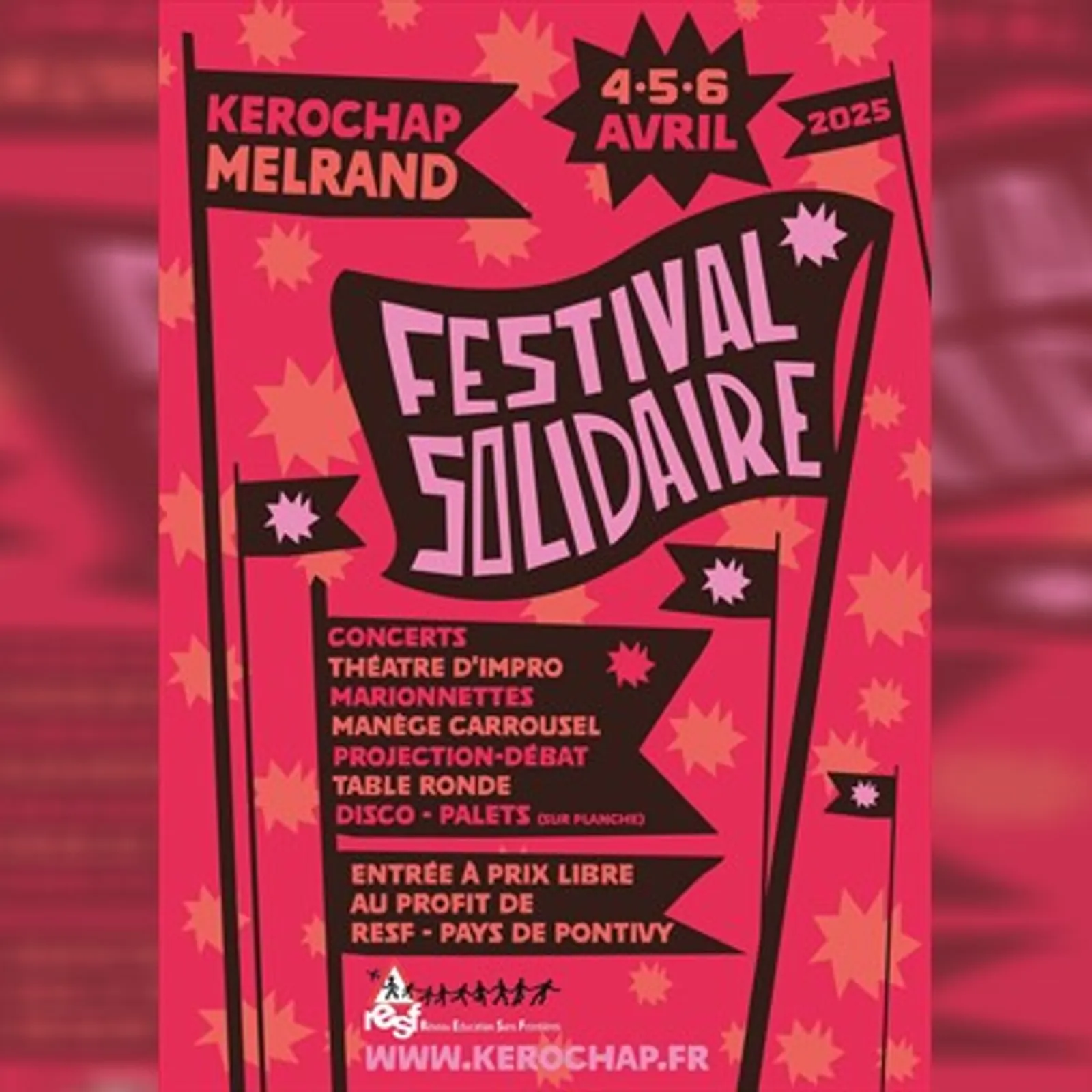 Festival Solidaire à Melrand les 4, 5 et 6 avril