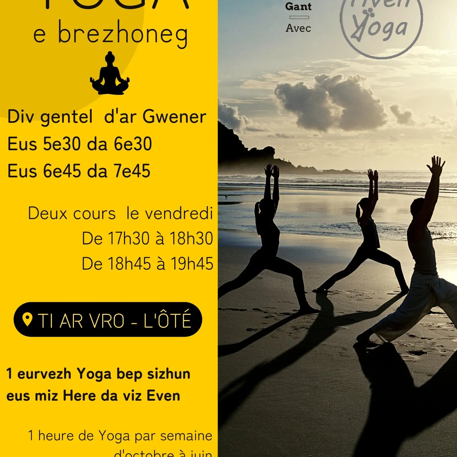War-dro 5 milion a dud a rafe yoga e Frañs !