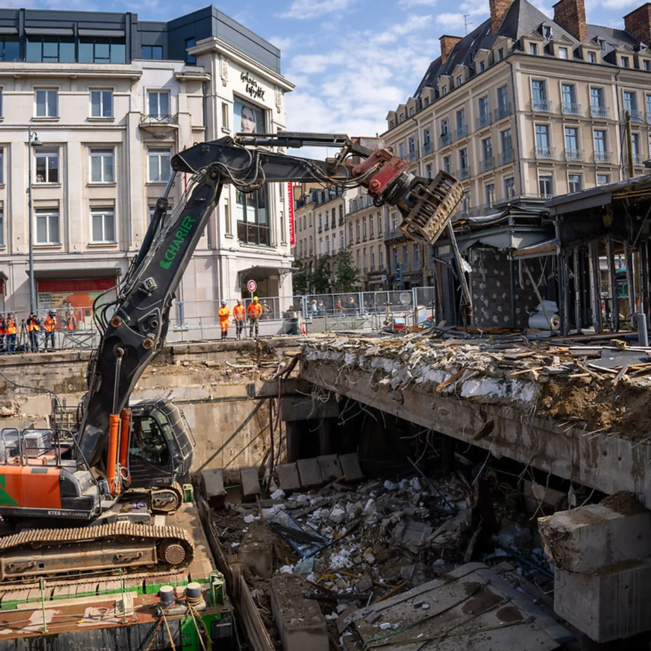 1/ La déconstruction du parking Vilaine à Rennes (Réalisation Canal B)