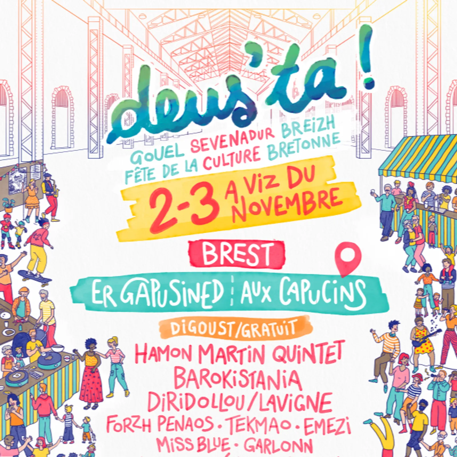 C'hoarioù nevez a vo e Deus'ta