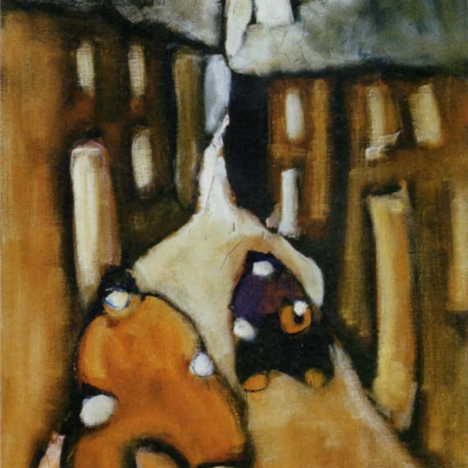 Fanch Vidament, sa fille Elisa réalise un travail d'inventaire de ses peintures 01