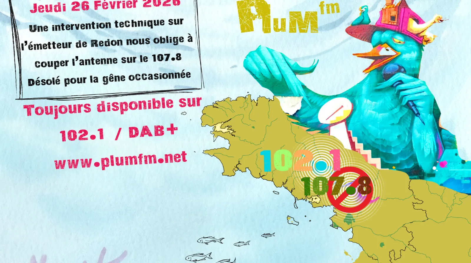 ?[COUPURE ANTENNE 107.8 ❌ JEUDI 26 FÉVRIER]?
