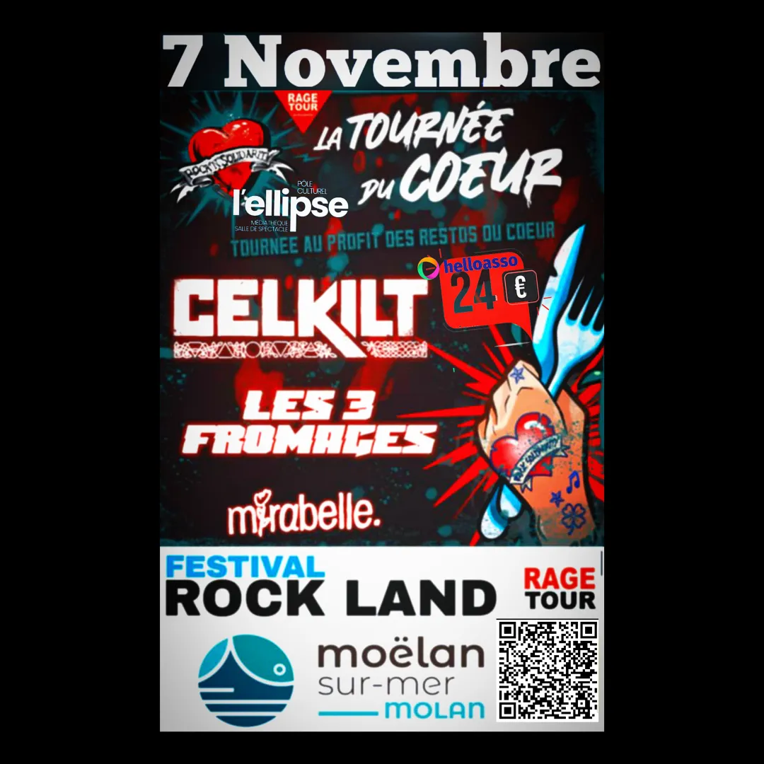 La tournée du coeur en Bretagne : Salle de L'éllipse, Moëlan Sur Mer le 7 novembre