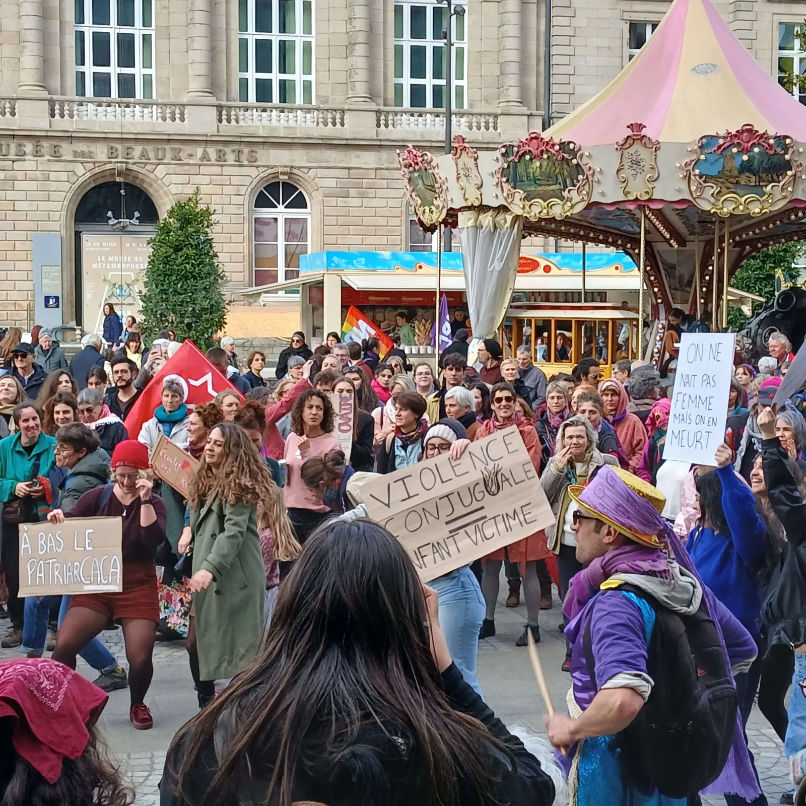 Gwirioù ar plac'hed : 800 den o doa manifestet e Kemper evit an 8 a viz Meurzh