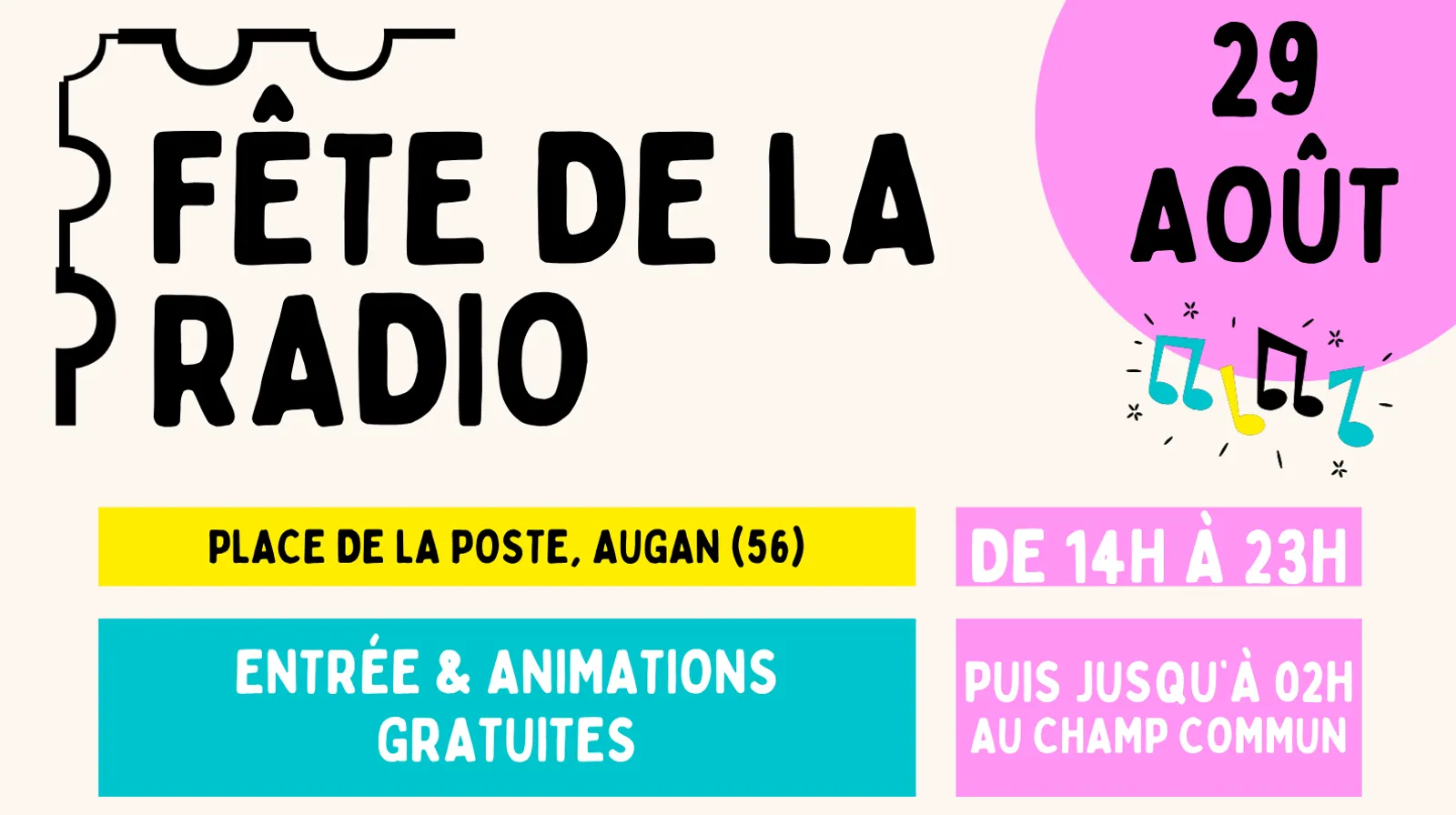  APPEL A BENEVOLES - FETE DE LA RADIO - 28-29-30 Aout 2026