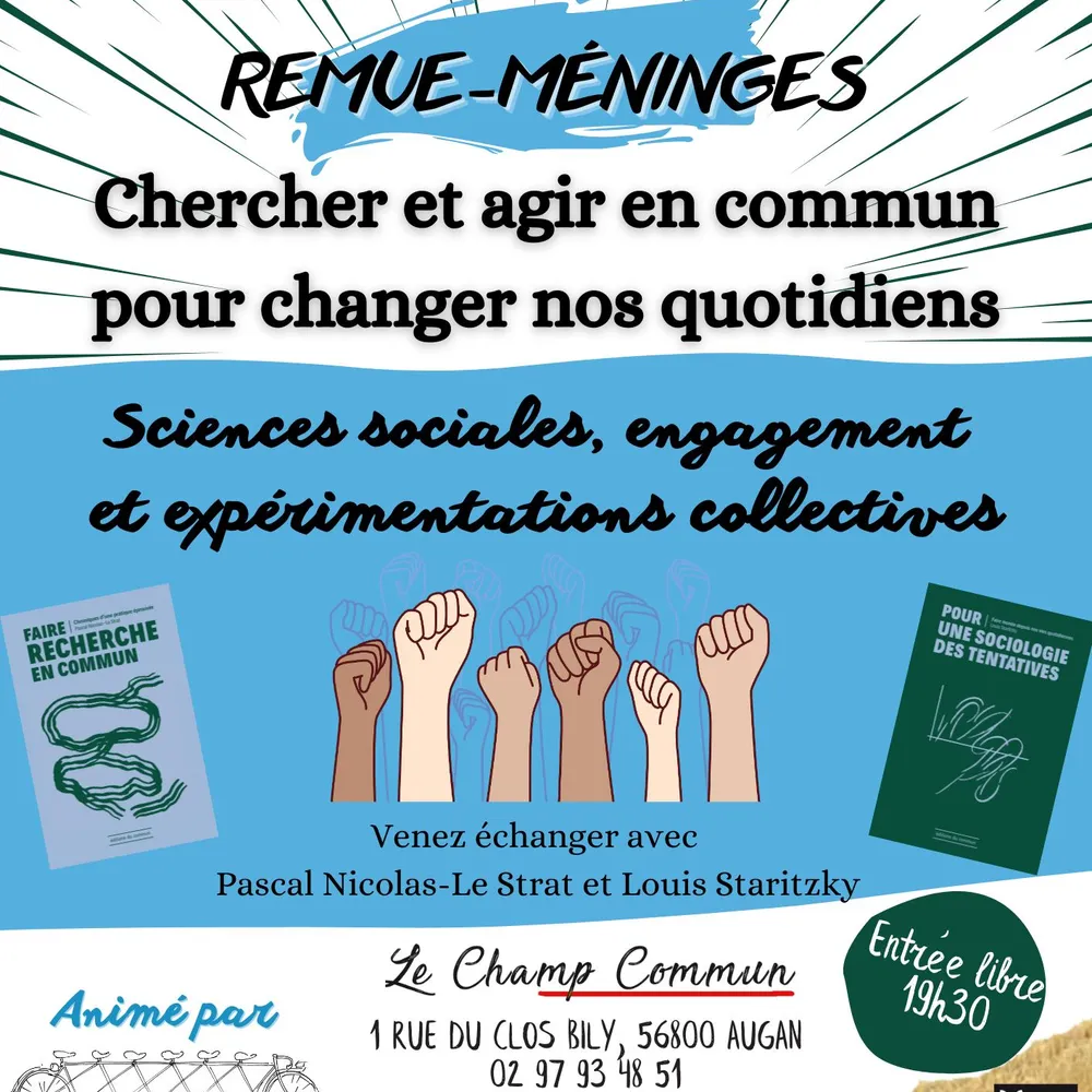 Remue-Méninges : chercher et agir en commun pour changer nos quotidiens ! [Blablas de l'ESS du 26/06/2024]