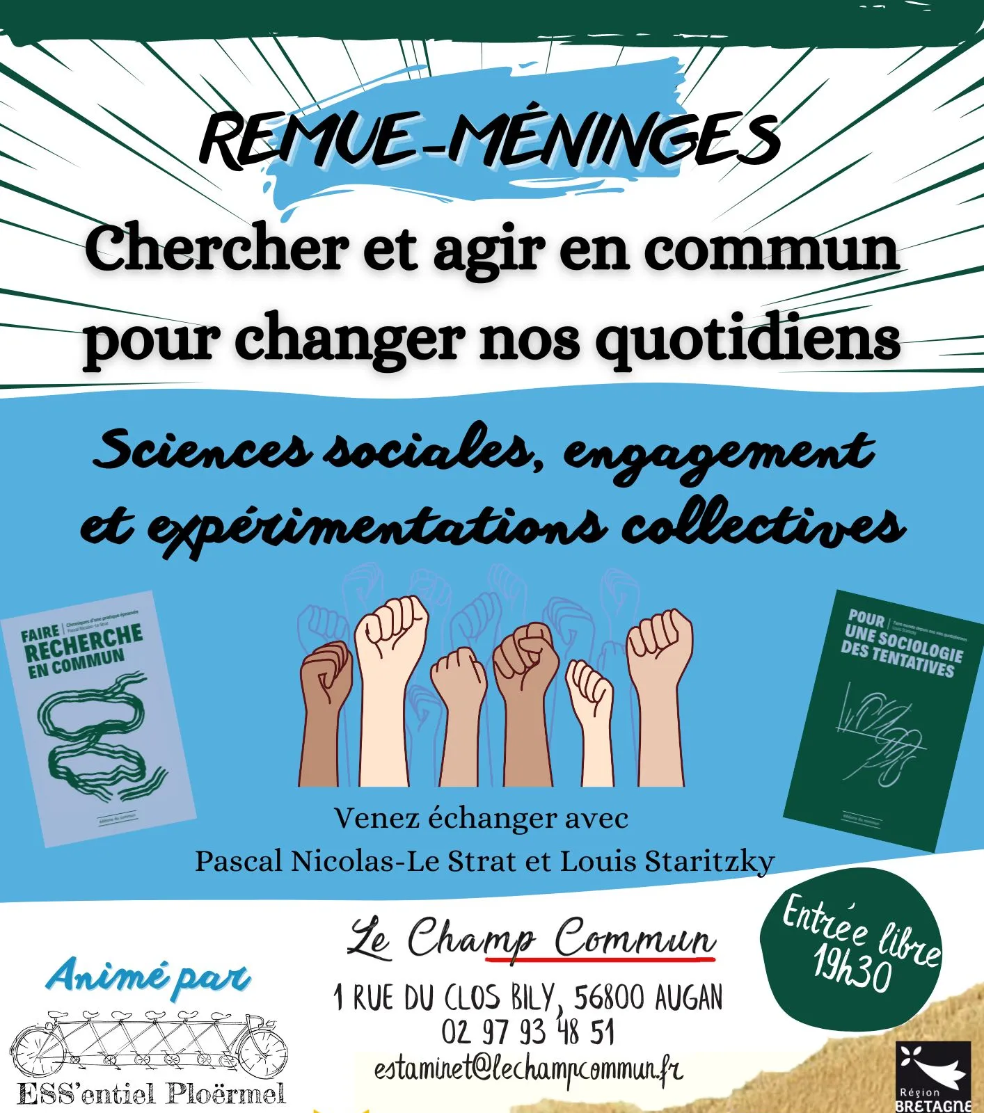 Remue-Méninges : chercher et agir en commun pour changer nos quotidiens ! [Blablas de l'ESS du 26/06/2024]