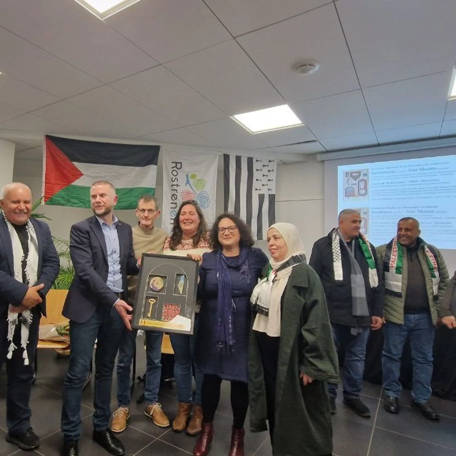 Jumelage de la ville de Rostrenen avec un camp de réfugiés au nord de la Palestine