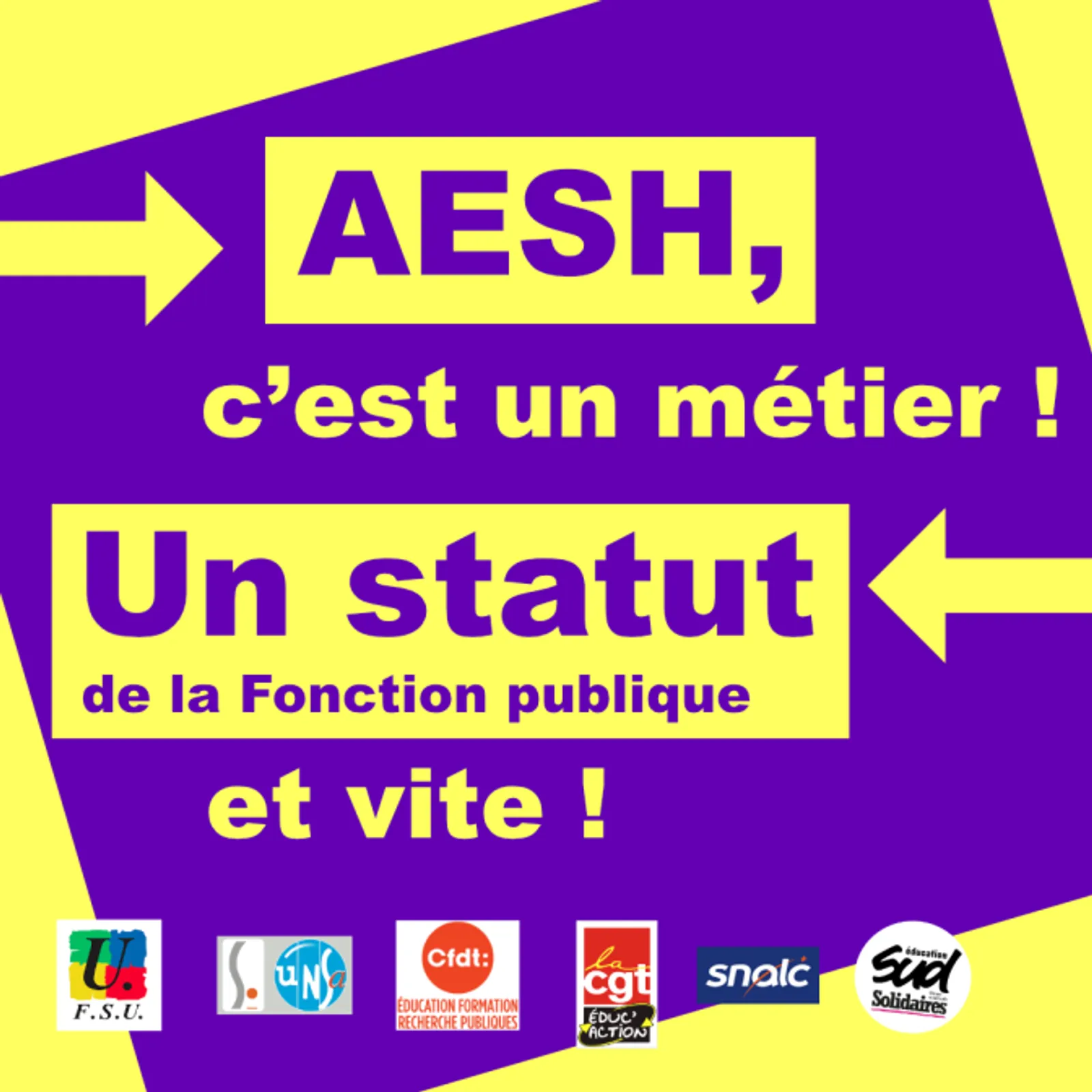 Emañ an AESH é klask kaouit ur statud 
