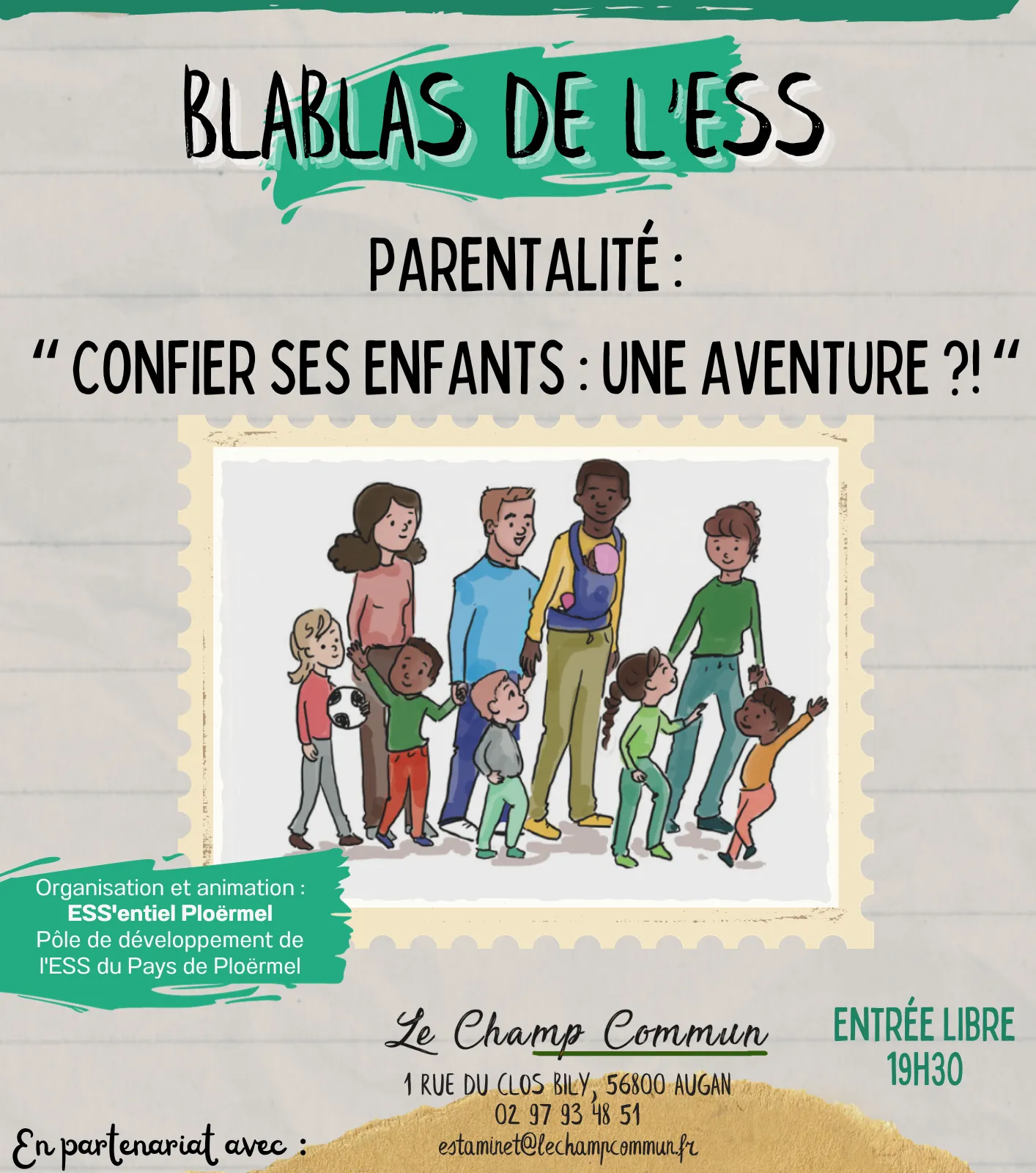 Parentalité : "Confier ses enfants : une aventure ?!" 31-01-2024