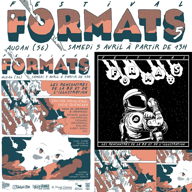 LE TIMBRE DU COIN 2025 => [INTW] FESTIVAL FORMATS #5 – Village BD & Illustration/Expos – Samedi 05 Avril 2025 à AUGAN