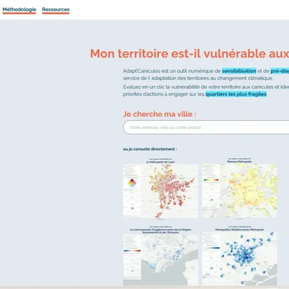 Adapt'canicules l'outil de ResO Villes pour suivre les vagues de chaleur urbaines