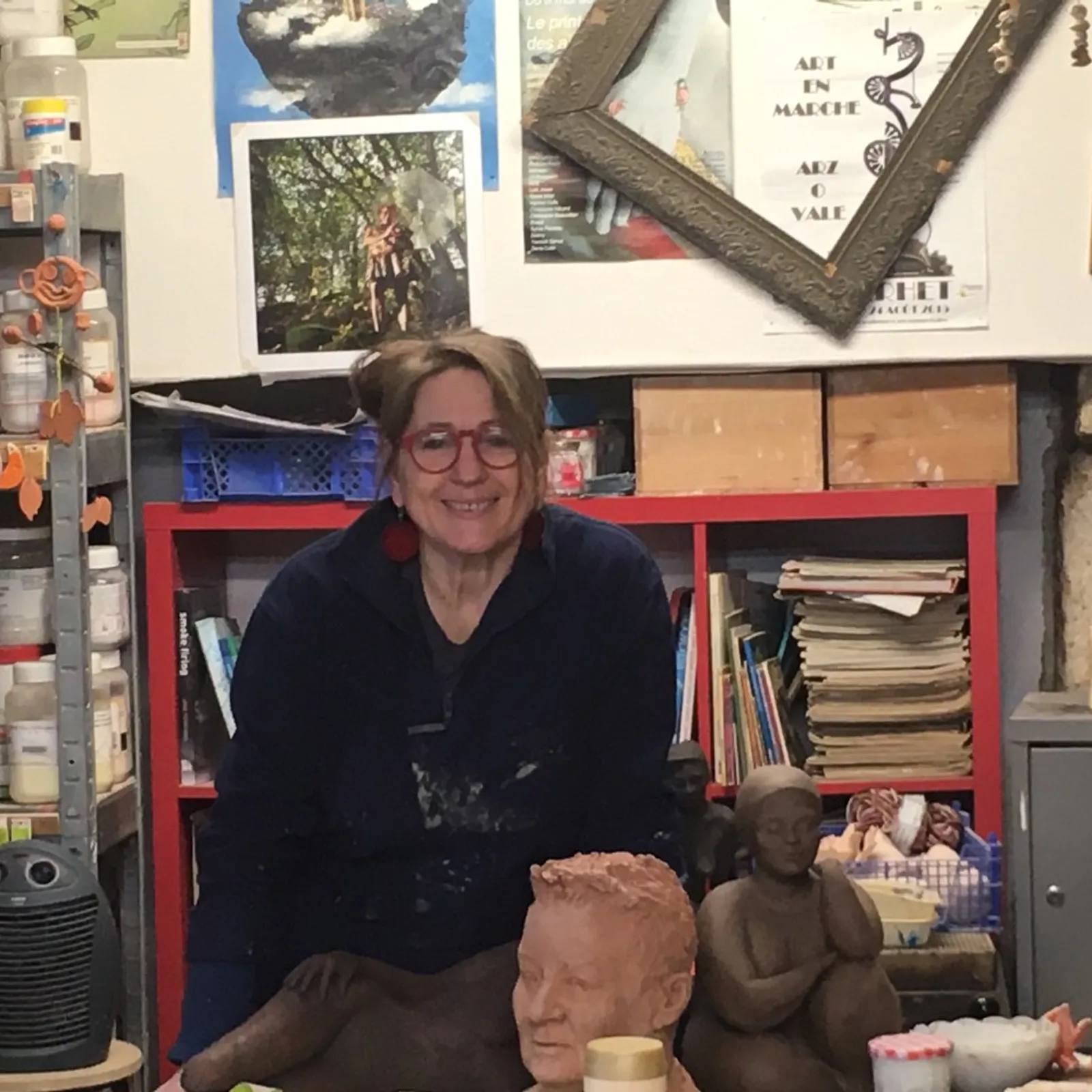 Dans l'atelier d'une céramiste