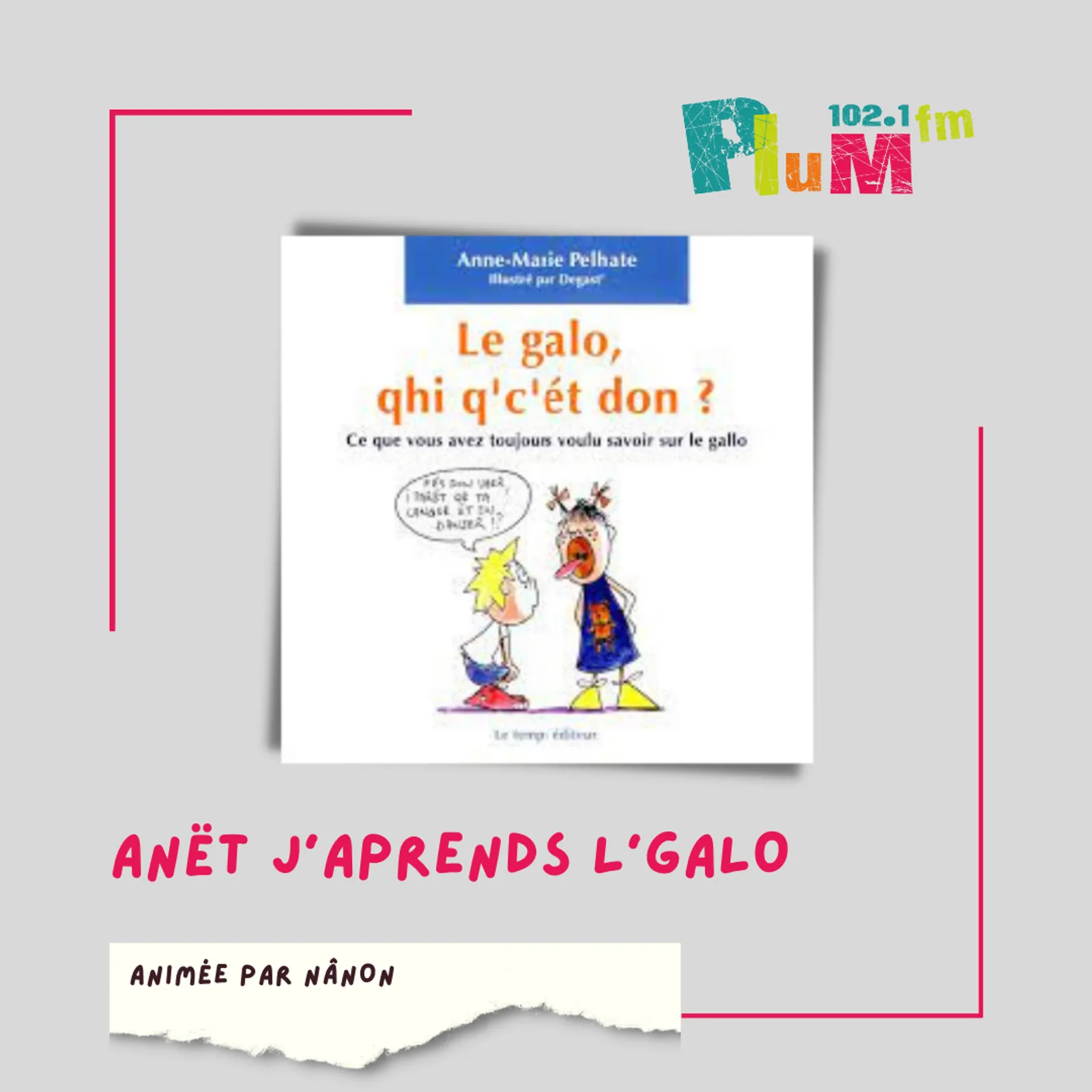 Anët, j'aprends le galo #gallo