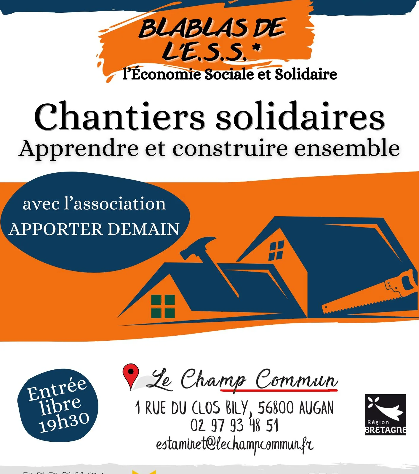 Chantiers solidaires : apprendre et construire ensemble [Blablas de l'ESS du 30/04/2025]