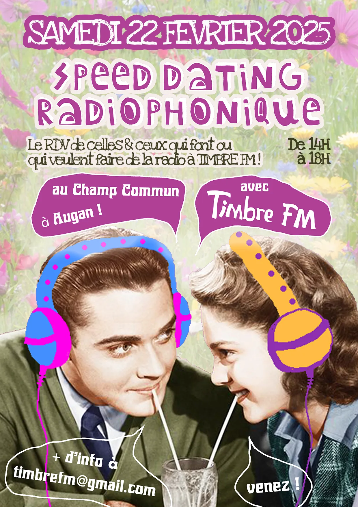 SAMEDI 22 FÉVRIER 2025 – Speed-Dating-Radiophonique Timbre FM : échangez vos idées et vos contacts !