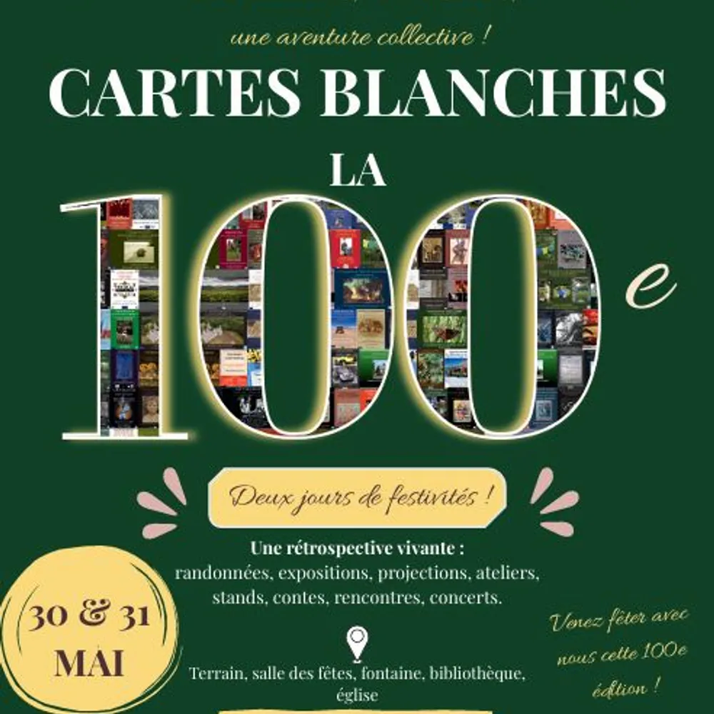 Cartes blanches de Sainte-Brigitte - la centième !!