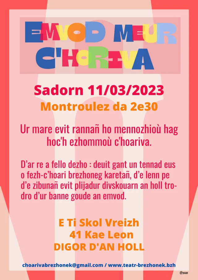 C'hwezh an Deiz 03/03/2023