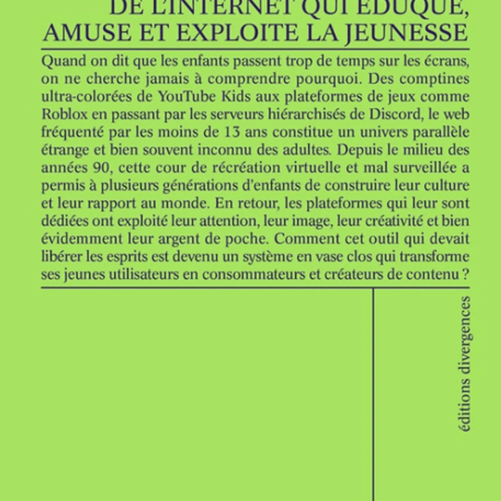 L’Internet pas net de la jeunesse…