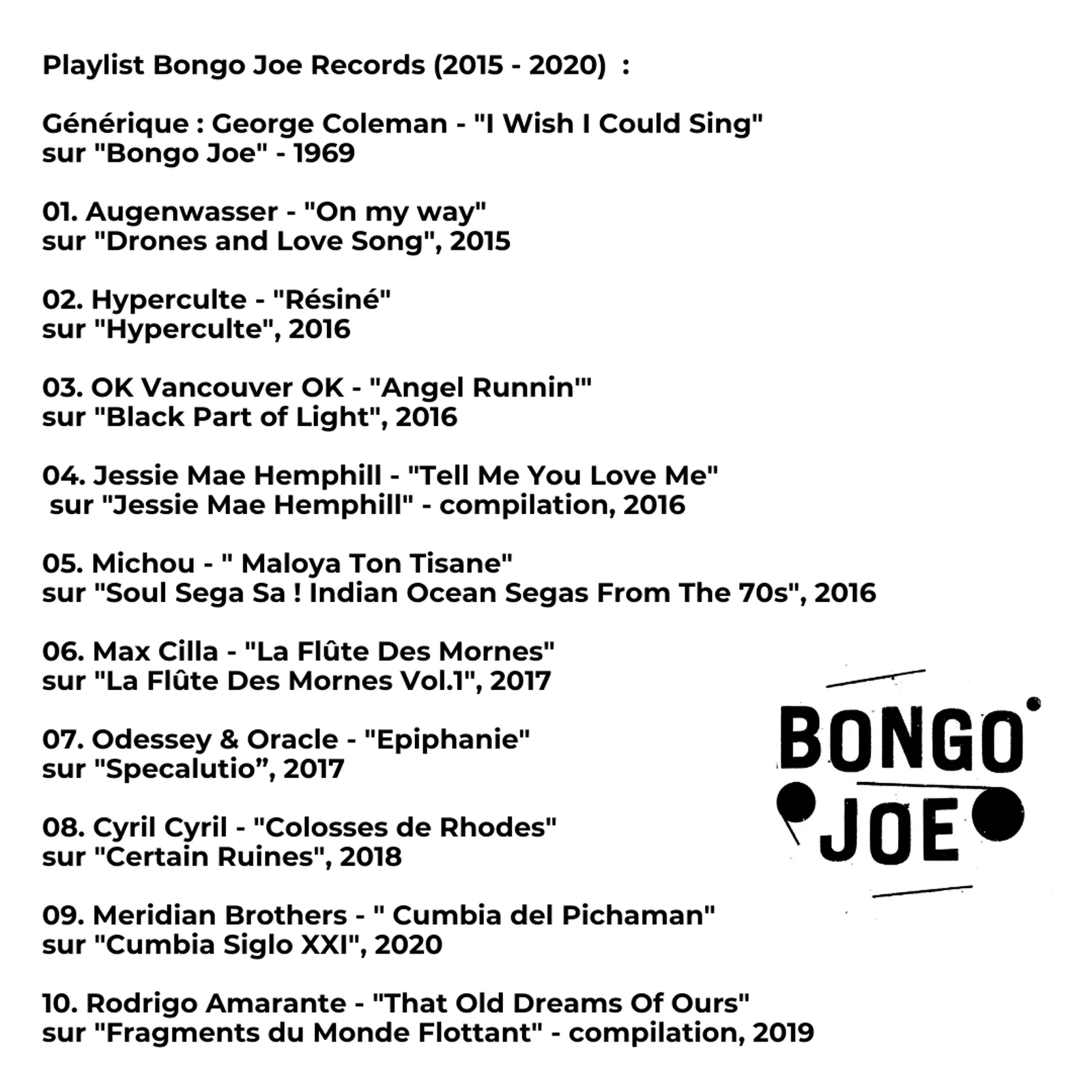 #75 Les Disques Bongo Joe [2015-2020]