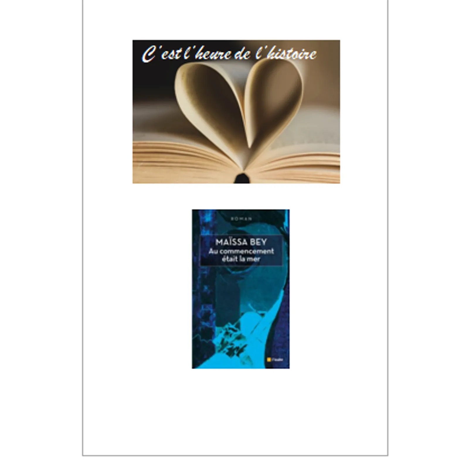 Au commencement ... - Maïssa Bey