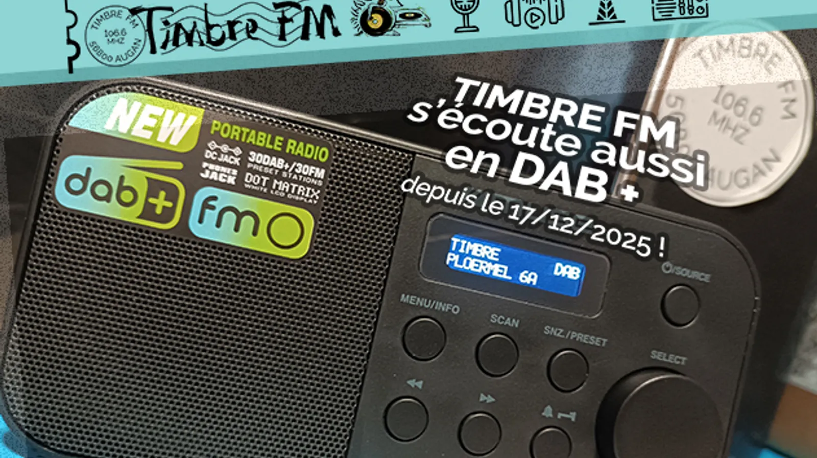 TIMBRE FM débarque sur le DAB+ !