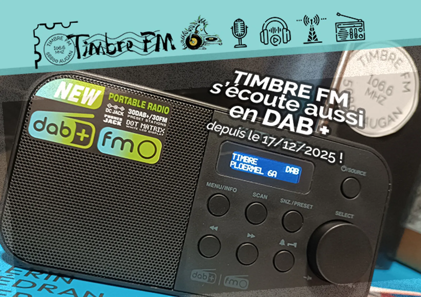 TIMBRE FM débarque sur le DAB+ !