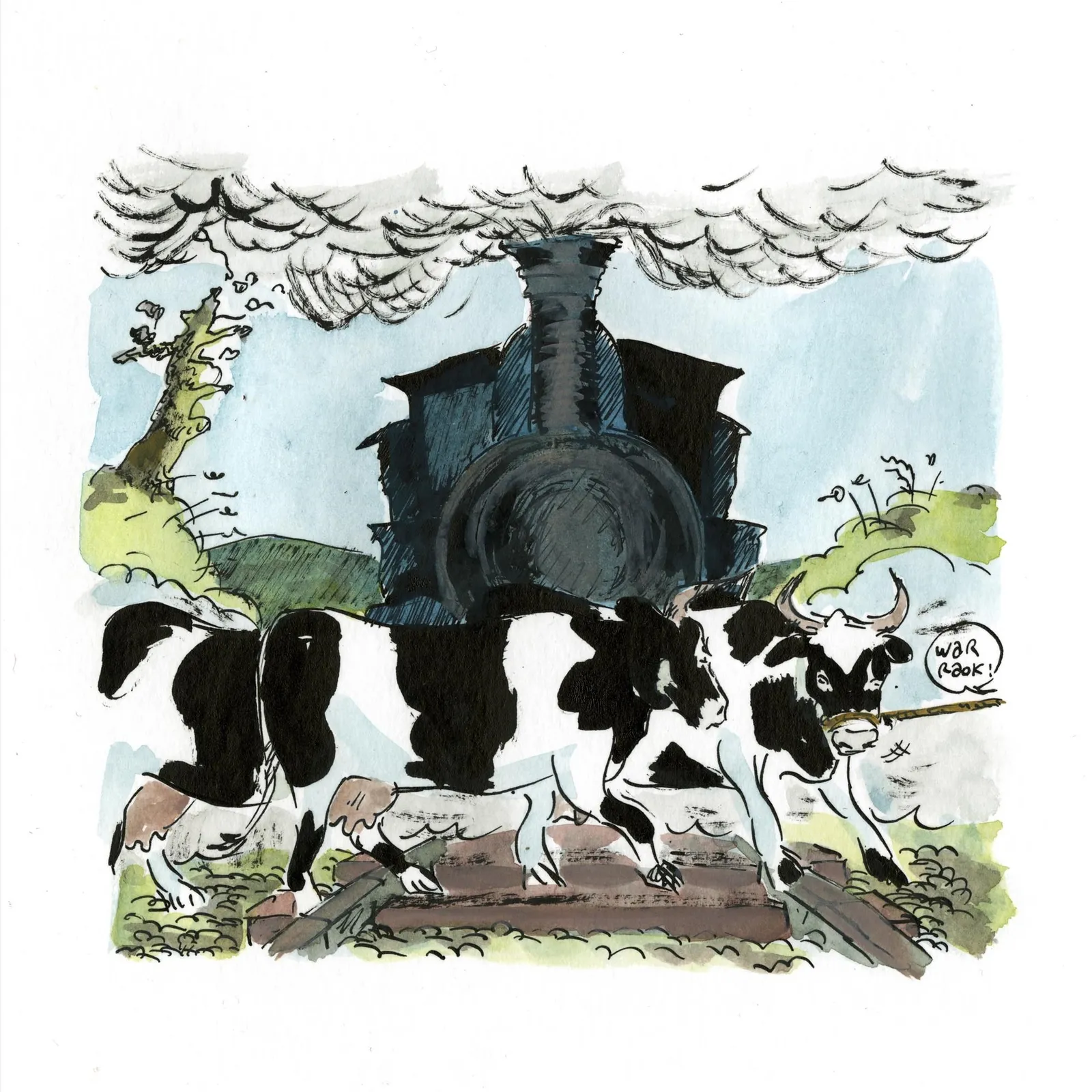 Le chaudron des arts association de Maël Carhaix edite une bande dessinée sur le train