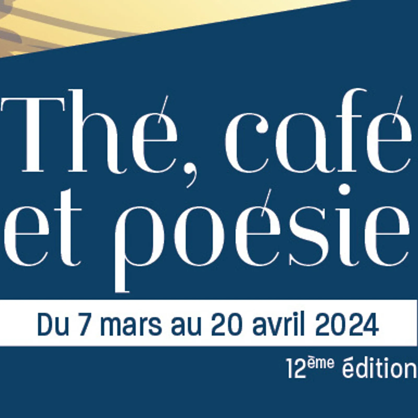 12e édition de Thé, café et poésie dans des cafés-librairies de Bretagne