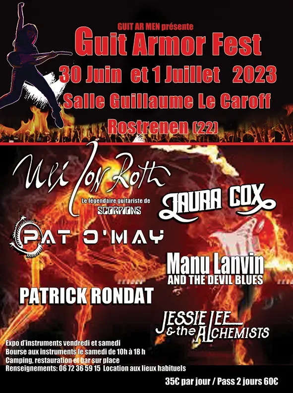 Guit Armor Fest à Rostrenen , premier festival dédié à la guitare électrique