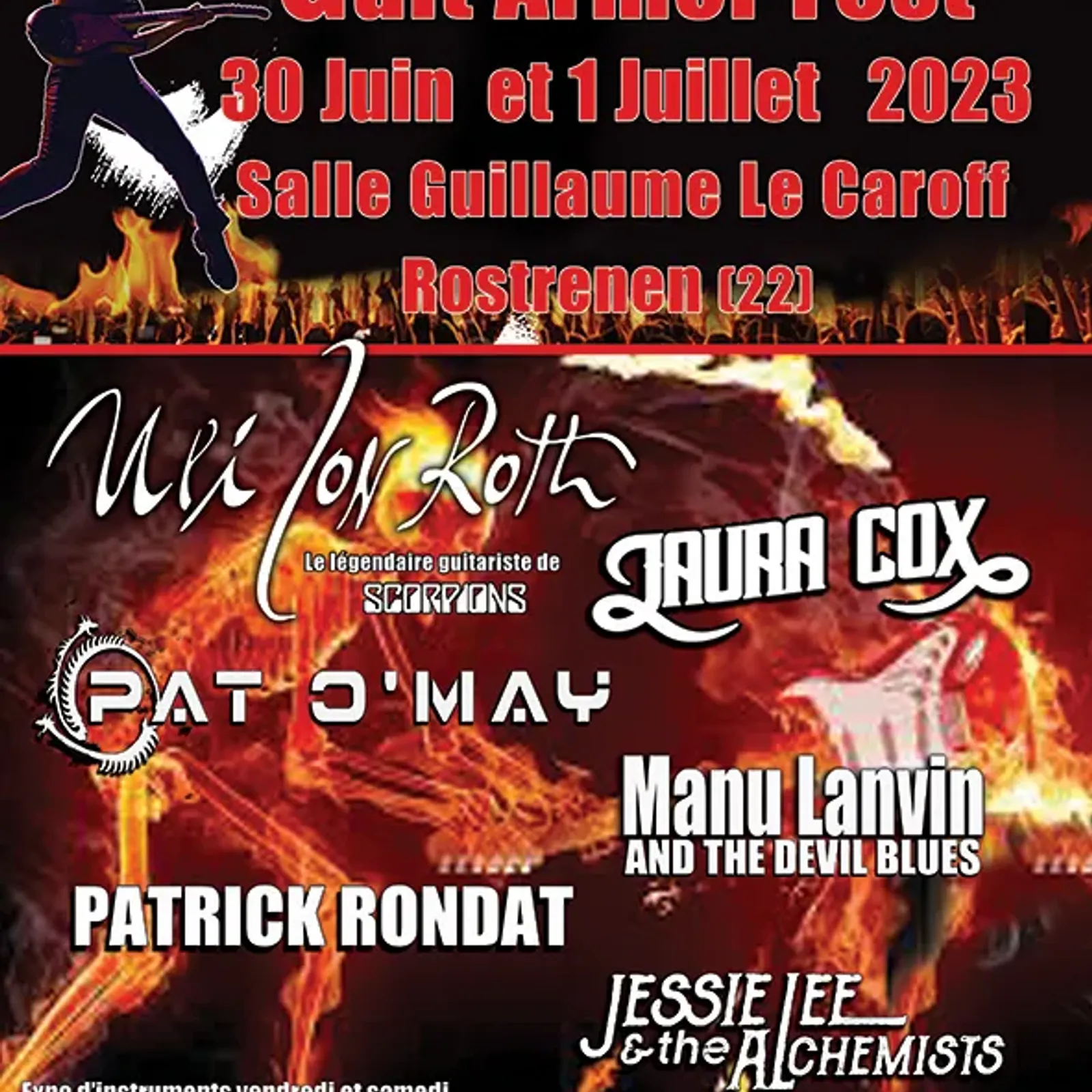 Guit Armor Fest à Rostrenen , premier festival dédié à la guitare électrique