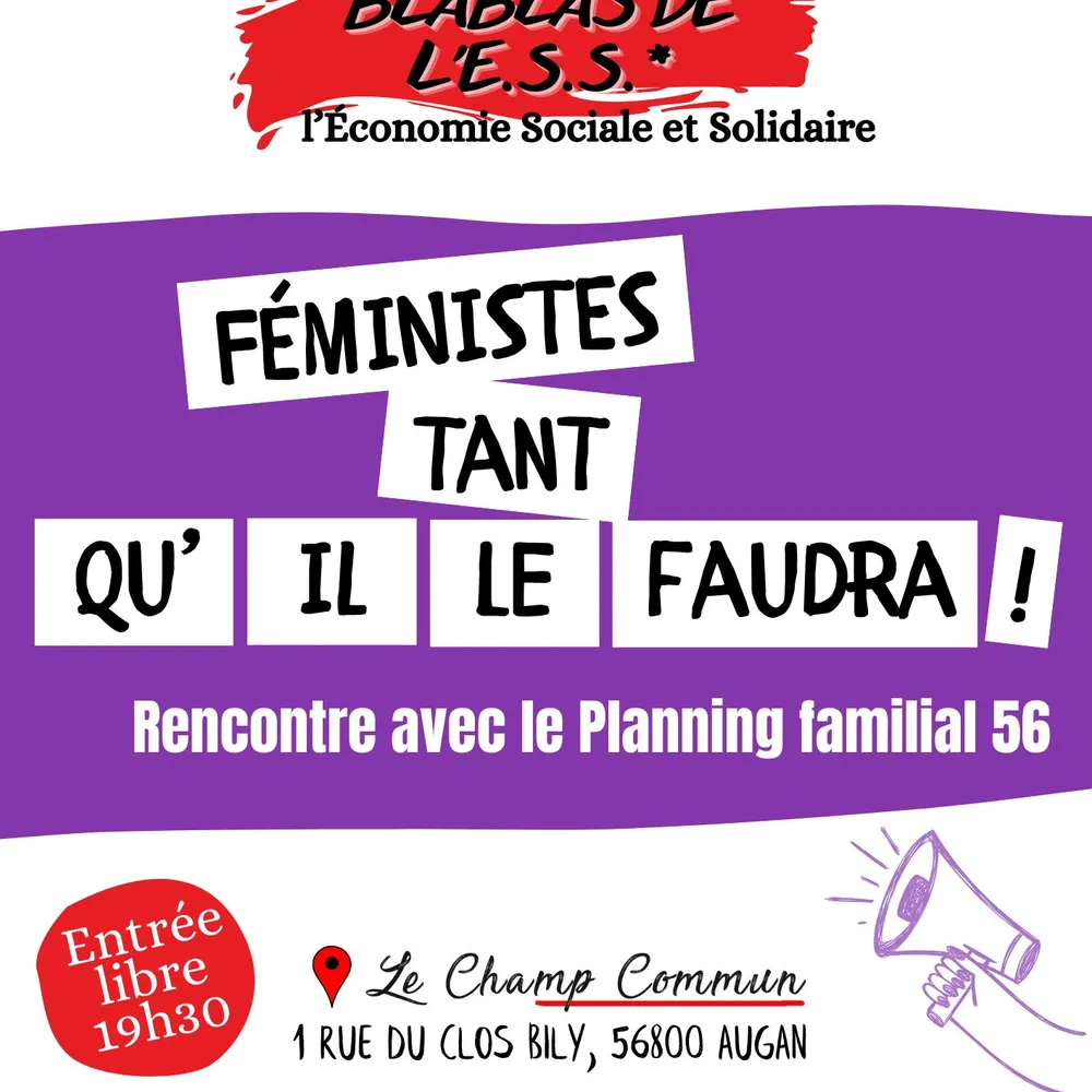 Féministes tant qu'il le faudra ! avec le Planning Familial 56 [Blablas de l'ESS du 25/03/26]