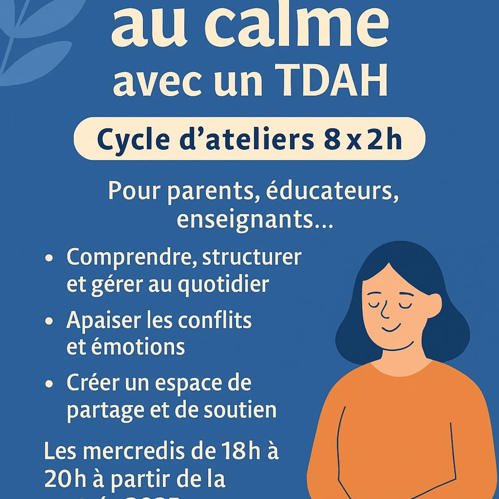 TDAH ou trouble du l'attention, des ateliers proposer en centre Bretagne pour les jeunes, les parents et les enseignants