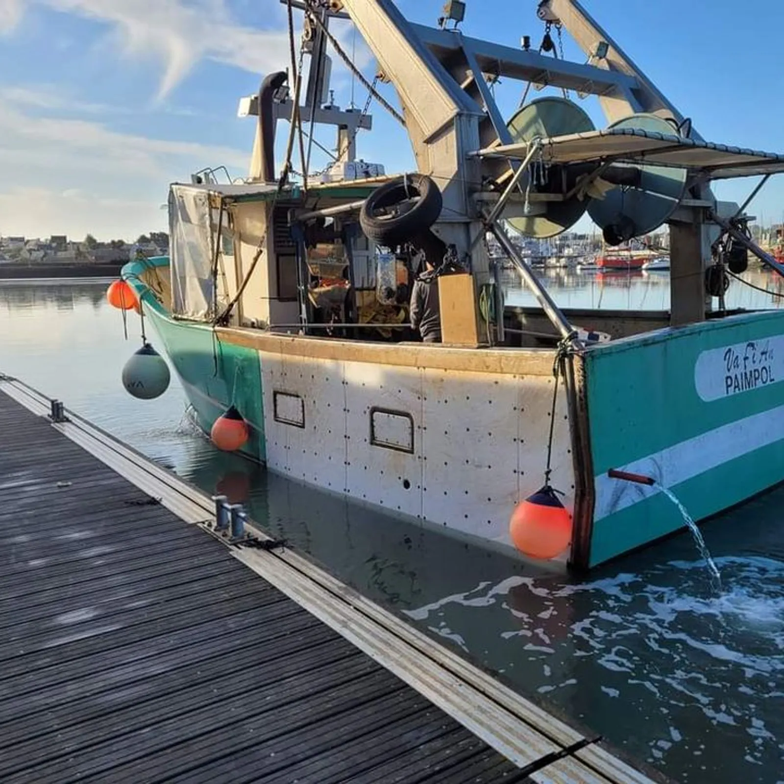 Camille Brigant marin pêcheur sur le Vafian à Paimpol