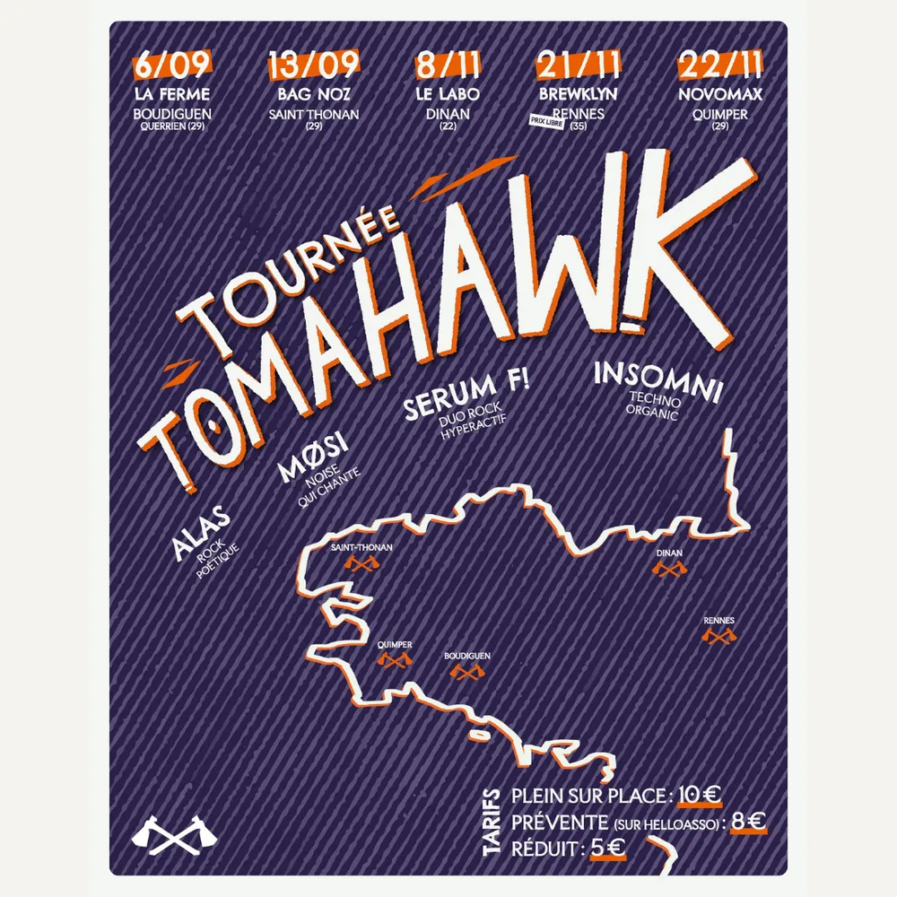 La Tournée de Tomahawk démarre ce samedi 6 septembre à Querrien !