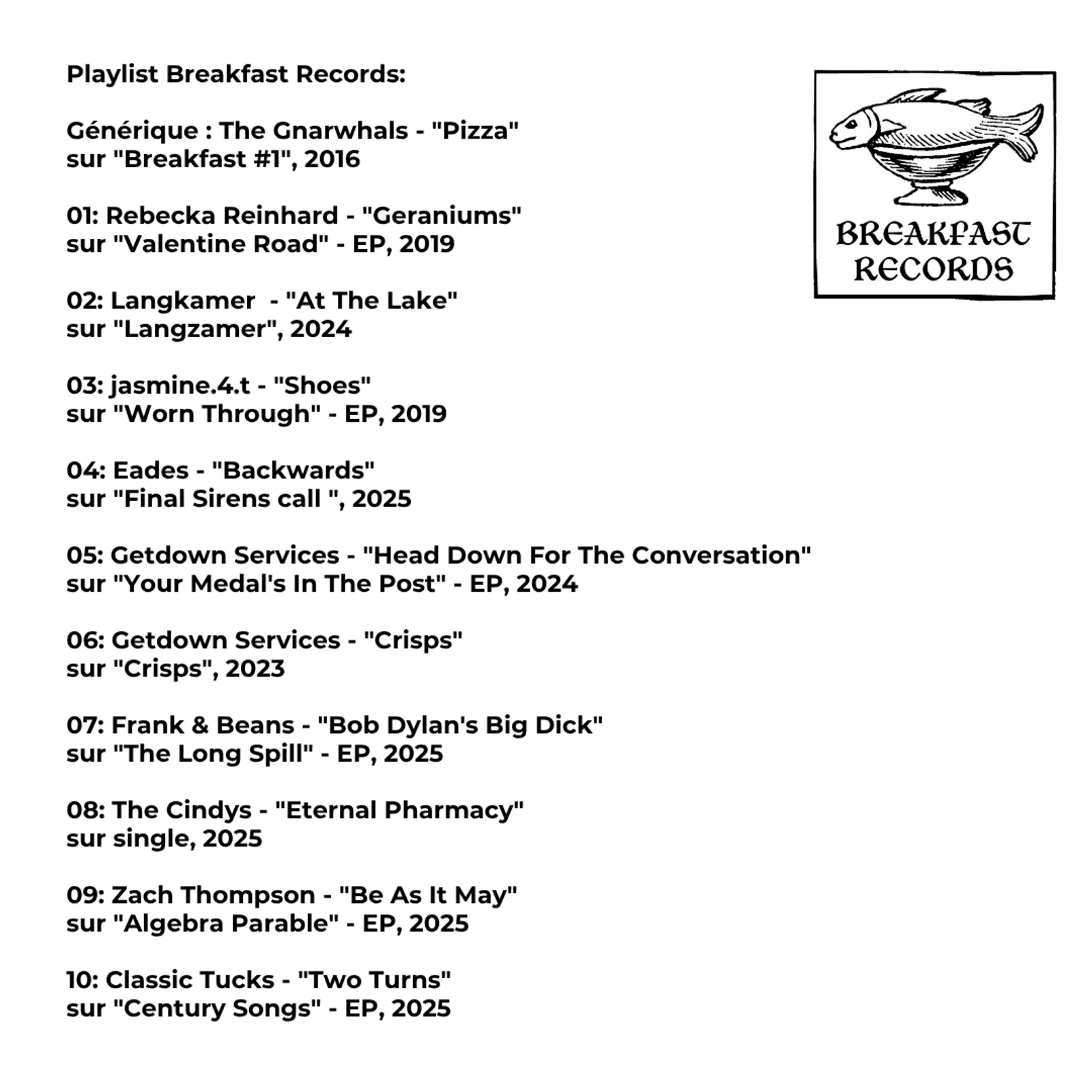 #83 Breakfast Records