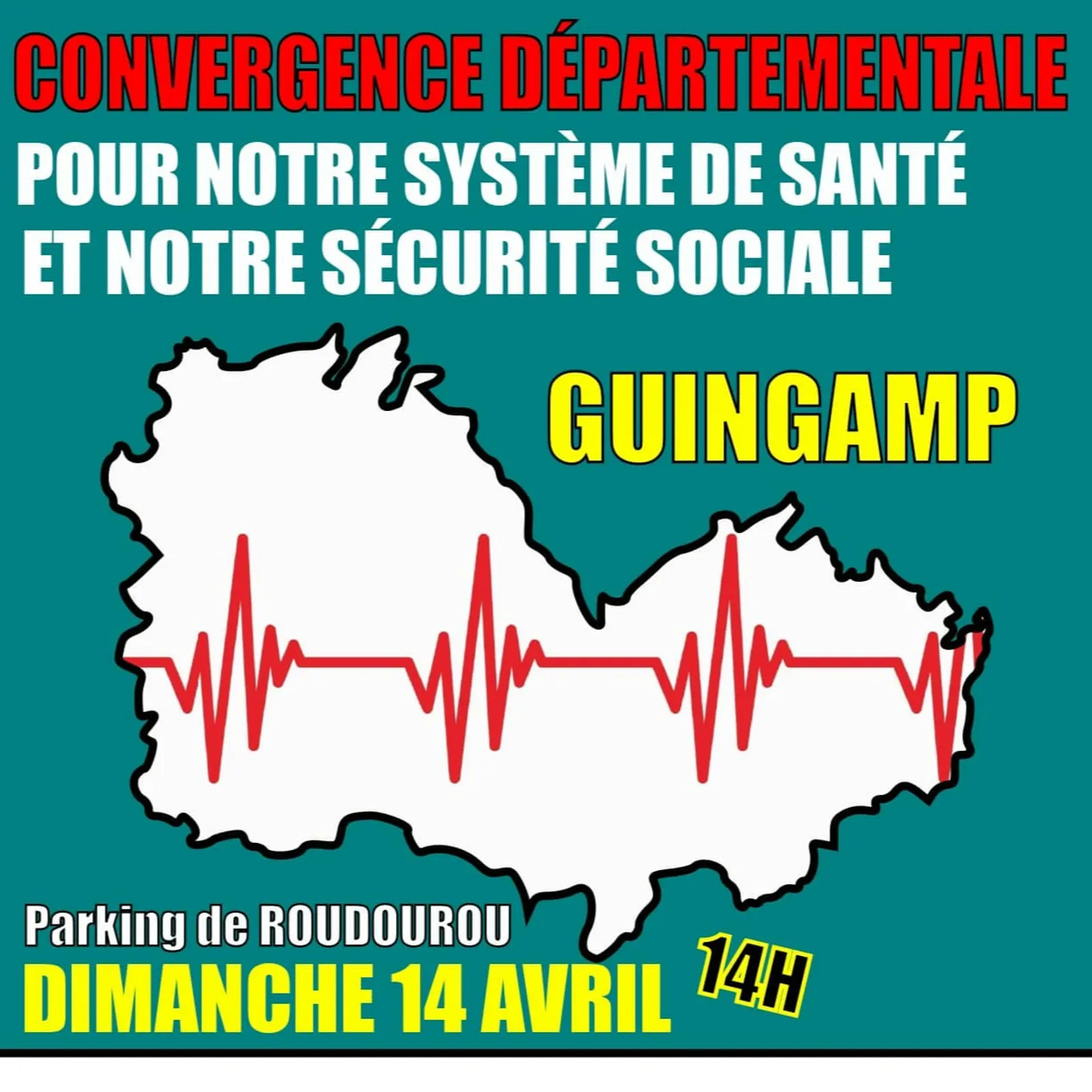 Manifestadeg e Gwengamp evit "hon sistem yec'hed hag hon surentez sokial !"